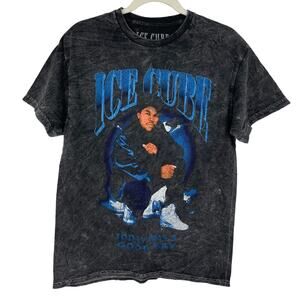Officially Licensed Ice Cube Today Was A Good Day T-Shirt Black Acid Wash Medium